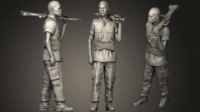 Military figurines (STKW_0507) 3D model for CNC machine